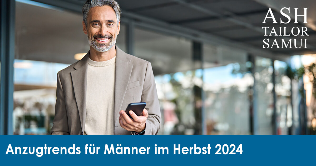 Scharf gekleidet - Anzugtrends für Männer im Herbst 2024