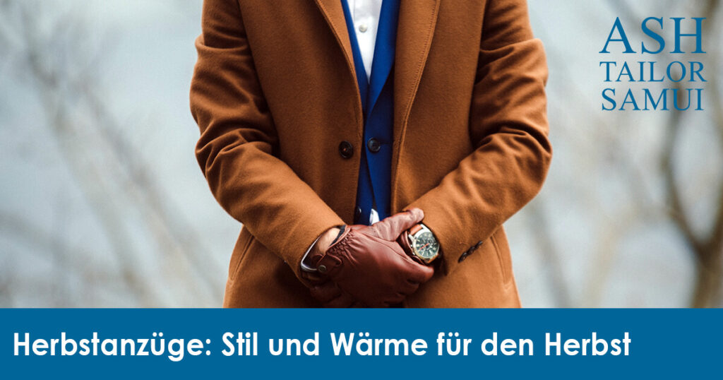 Maßgeschneiderte Herbstanzüge - Stil und Wärme für den Herbst